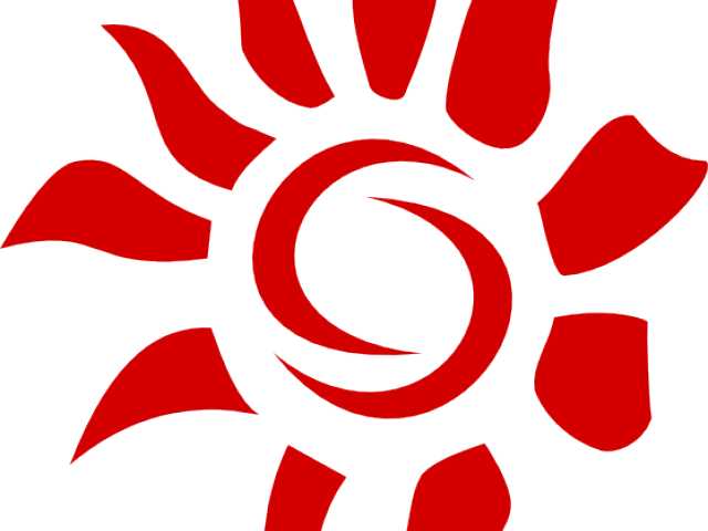 Sun Doodle Free On Dumielauxepices Net Abstract - Red Sun Logo Png (640x480)