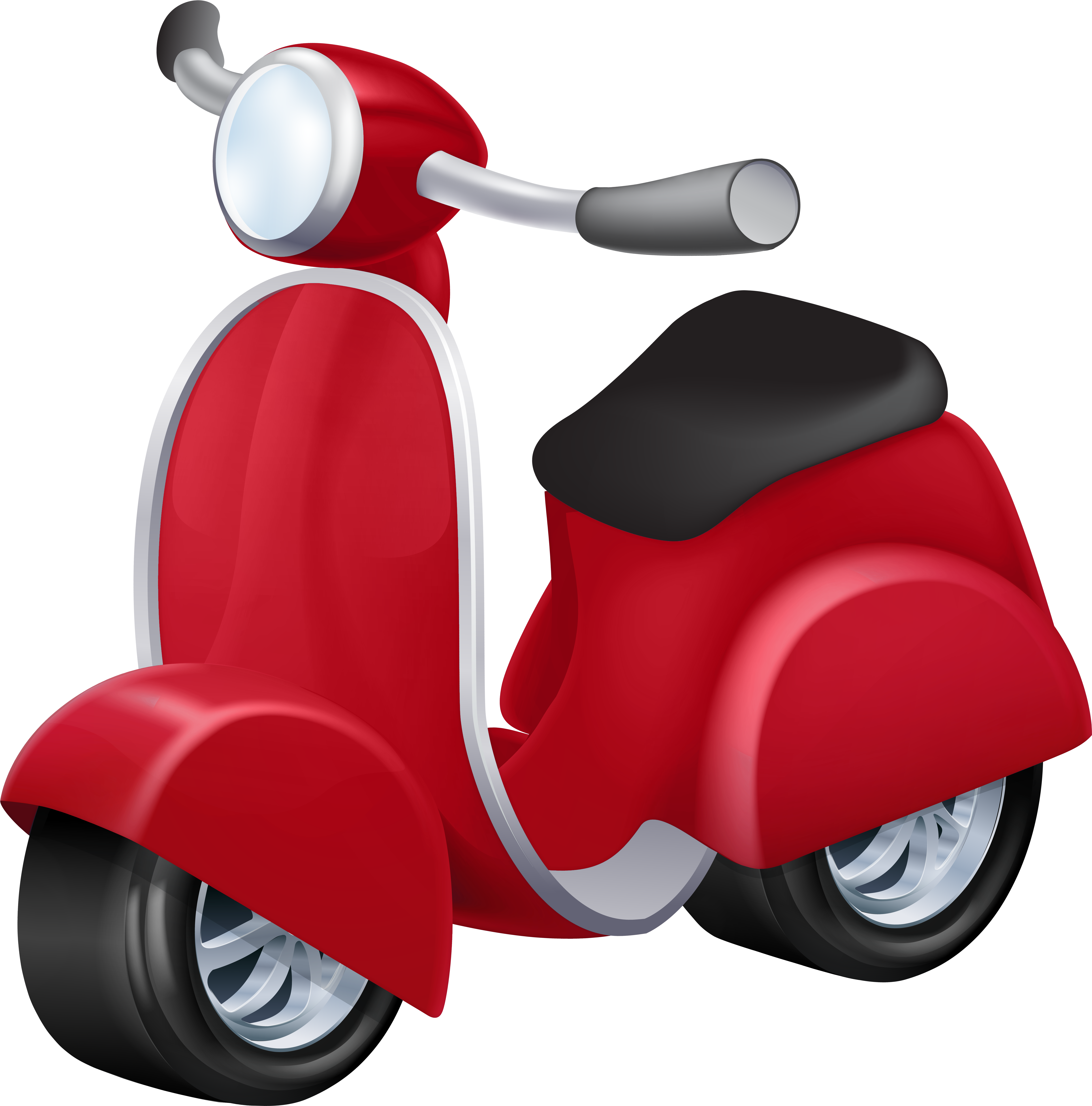 Red Vespa Png Clip Art - Red Vespa Png Clip Art (7905x8000)
