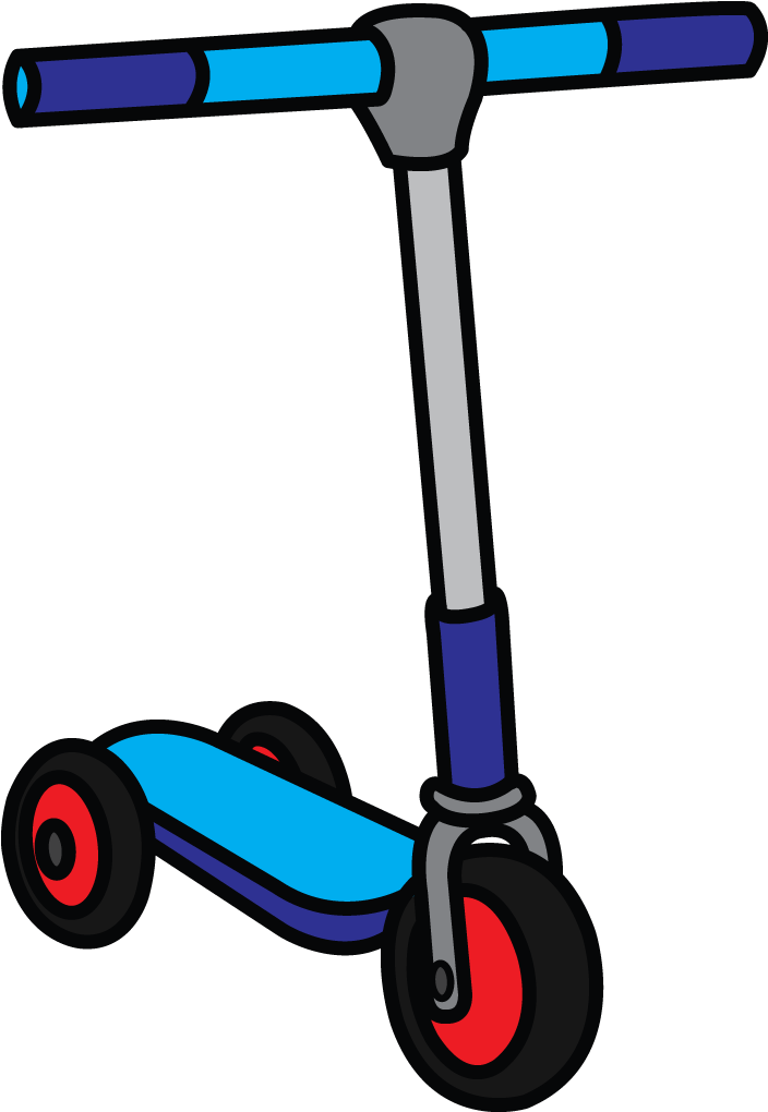 Children Scooter Drawing (720x1280)