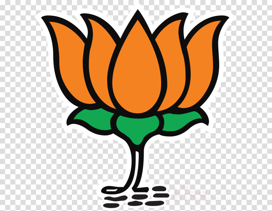 Bjp Symbol Lotus Clipart India Bharatiya Janata Party - Bjp Png (900x700)