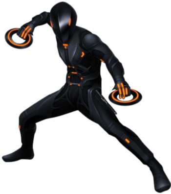 Rinzler Kingdom Hearts Wiki The Kingdom Hearts Encyclopedia - Tron Kingdom Hearts Dream Drop Distance (350x396)