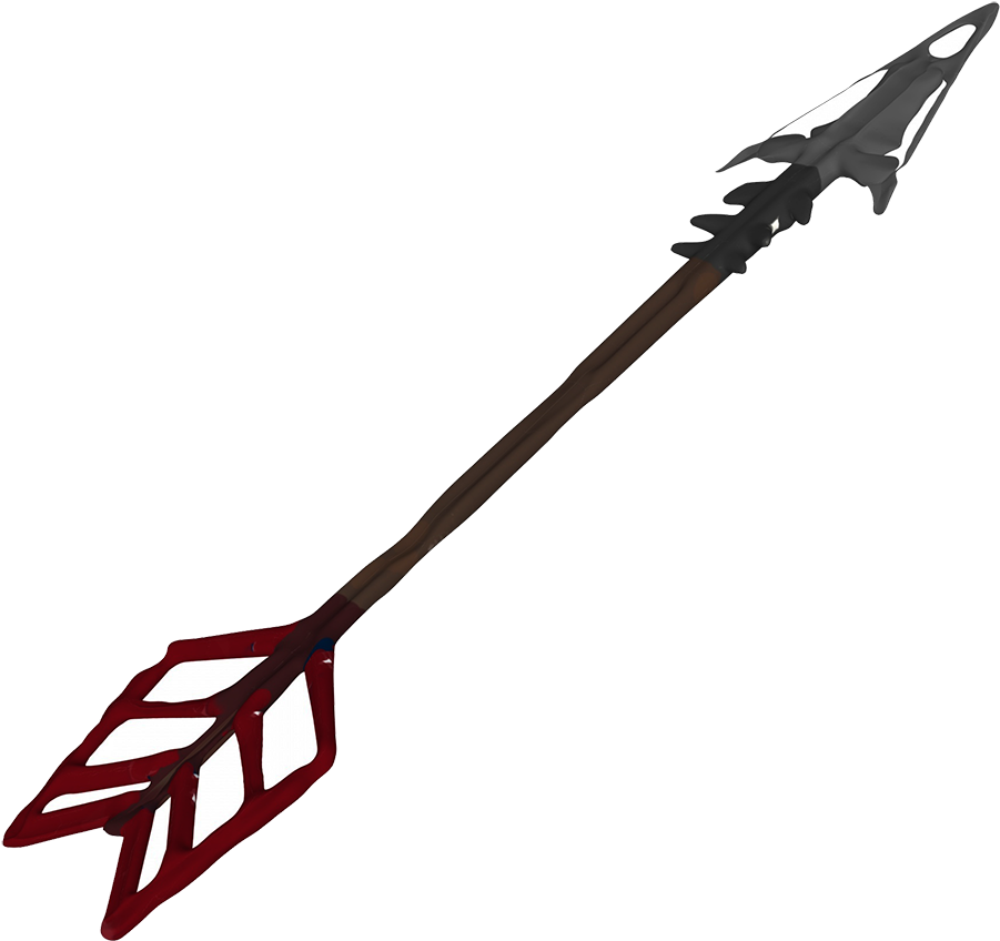 Arrow Clipart With Red Arrow Tail - Rifle (901x848)