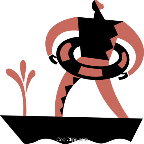 Crisis Or Danger Royalty Free Vector Clip Art Illustration - Illustration (479x480)