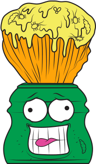 The Grossery Gang Exclusive Series 2 165 Shonky Shaving - Shave Brush (350x350)