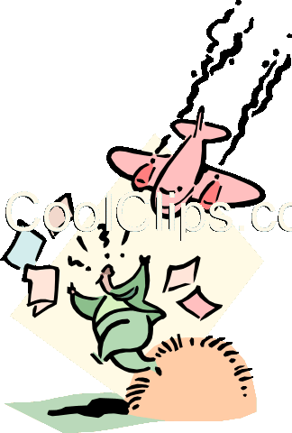 Running To Safety Royalty Free Vector Clip Art Illustration - Running To Safety Royalty Free Vector Clip Art Illustration (324x480)