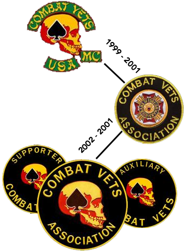 Evolution Of Our Patch - Combat Veterans Motorcycle Association (400x550)