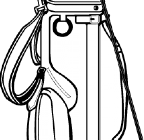 Golf Clipart Cowboy - Golf Bag Drawing (640x480)