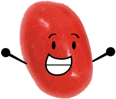 Jelly Bean Png - Red Jelly Bean Png (449x372)