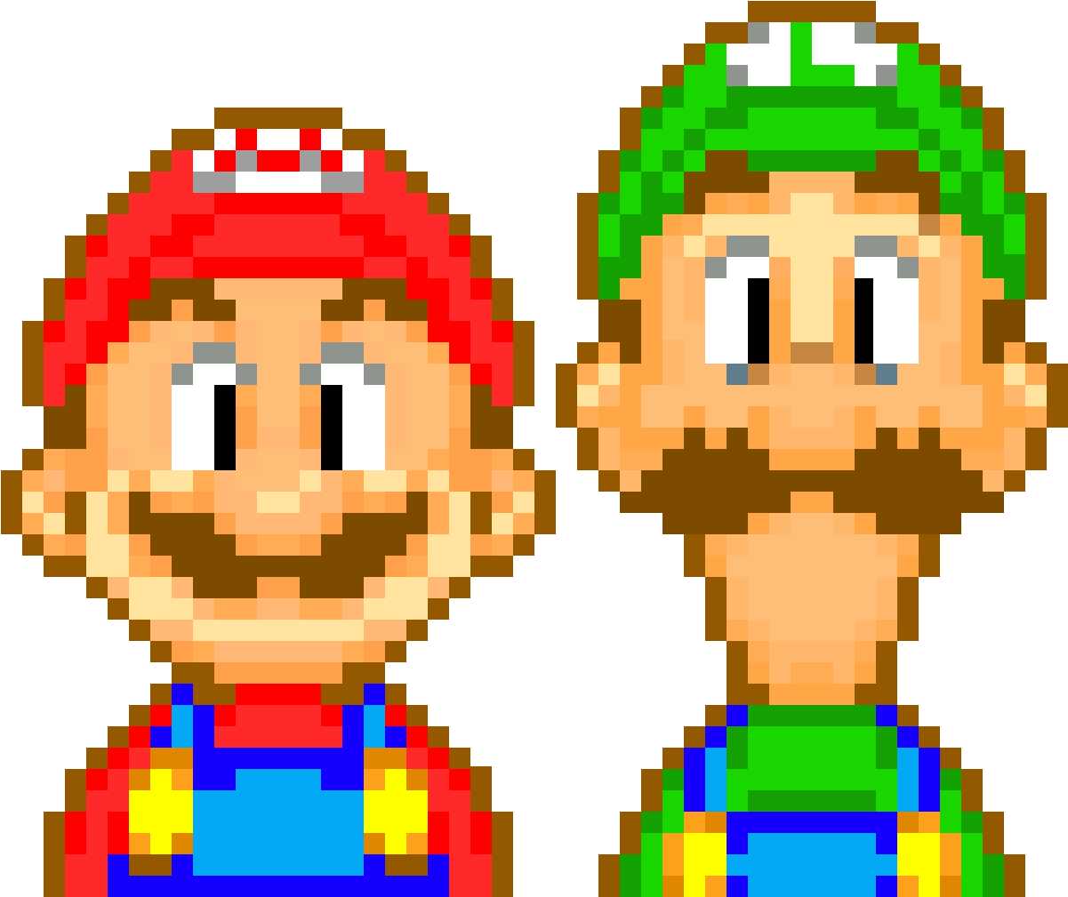 Mario And Luigi, Superstar Saga - Cartoon (1200x1200)