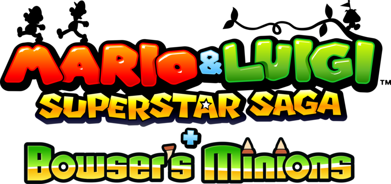 Mario & Luigi - Mario And Luigi Superstar Saga Bowser's Minions Logo (800x377)