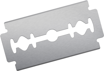 Vintage Razor Transparent Png Stickpng - Double Edge Razor Blades (400x400)