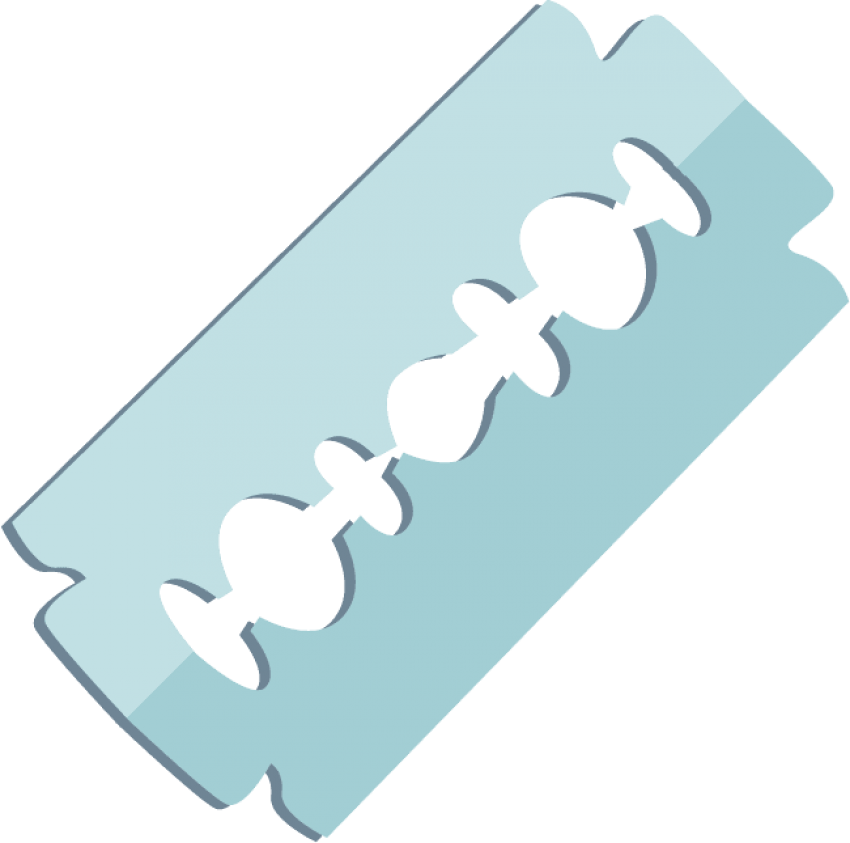 Download Razor Blade Clipart Png Photo - Portable Network Graphics (850x843)