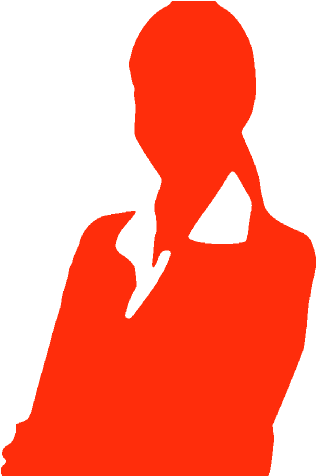 Teacher Big 1 Emily - Professional Woman Business Woman Silhouette (350x500)