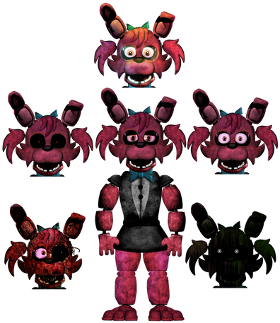 Fnaf 1 Doodle The Bunny To Fnaf 3 By Lordkwanza - Fnaf Oc Resource (400x467)