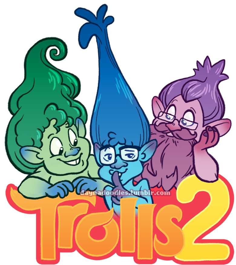 Congrats To The Mcelroys With Their Trolls 2 Success - Cartoon (820x900)