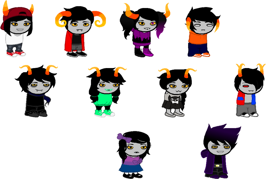 Homestuck Ng- Trolls Ng By Juliahtf - Cartoon (1024x689)