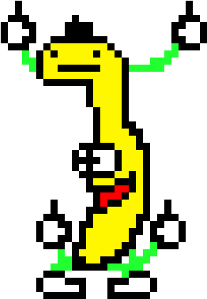 Banana Troll - Peanut Butter Jelly Time Pixel Art (320x440)