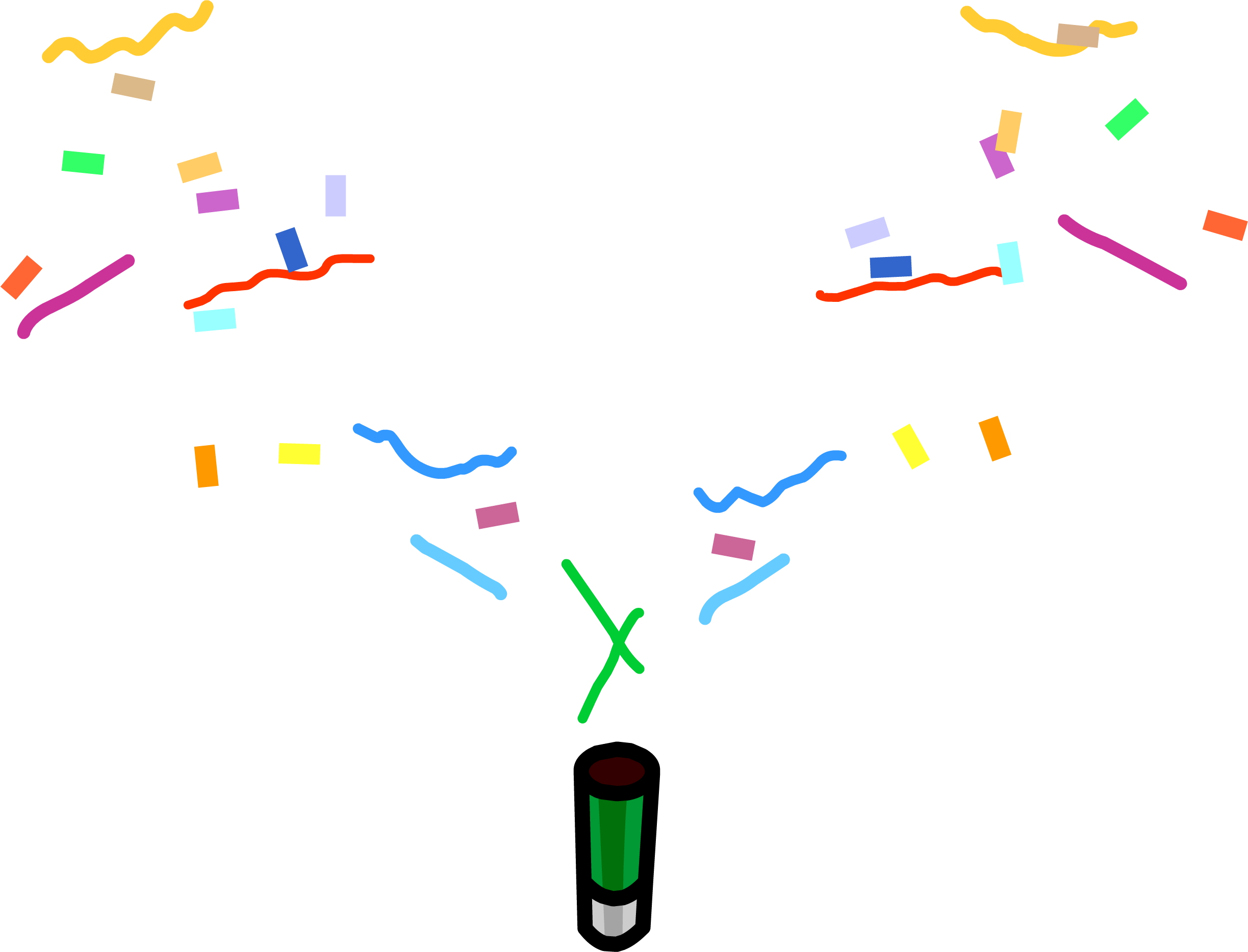 Confetti Clipart Orange - Club Penguin Confetti (2447x1867)