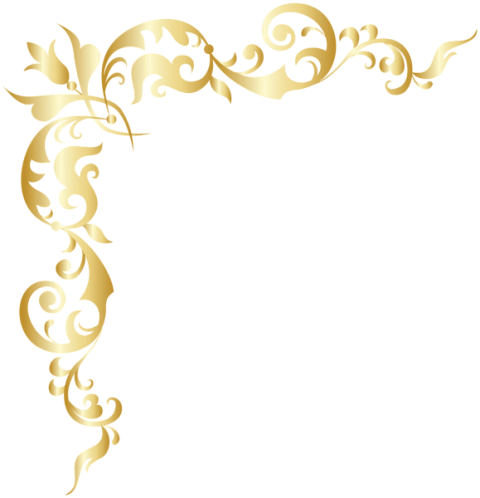 Free Png Download Gold Corner Png Clipart Png Photo - Golden Decoration Corners Transparent (480x498)