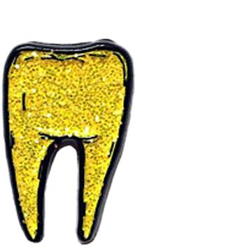 Gold Tooth Pin - Gold Tooth Pin (356x354)
