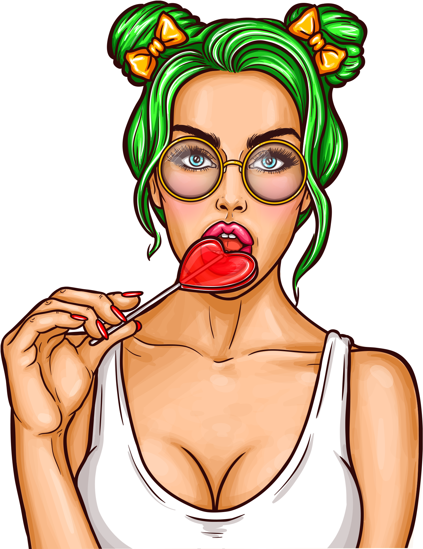 Download - Pop Art Sexy Girl (2048x2048)
