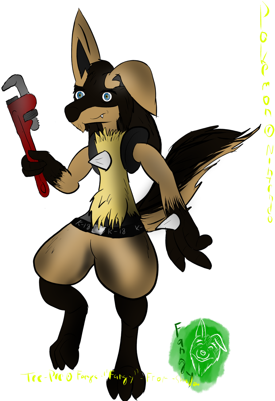 Tee Pee As Lucario By Fangy From Shadow - Cartoon (1024x1366)