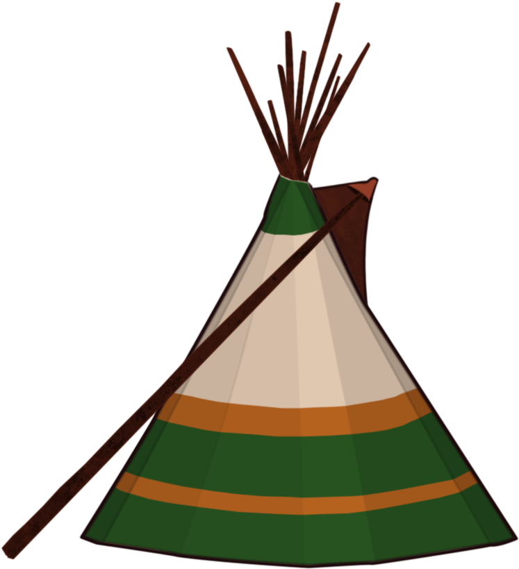 Teepee - Illustration (822x879)