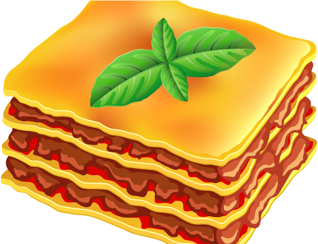 Lasagne Clipart Black And White - Lasagna Vector (640x480)