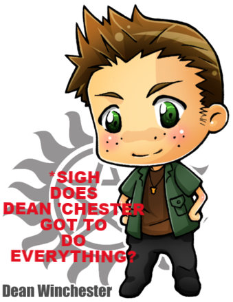 Carry On - - Supernatural Dean Chibi (350x449)