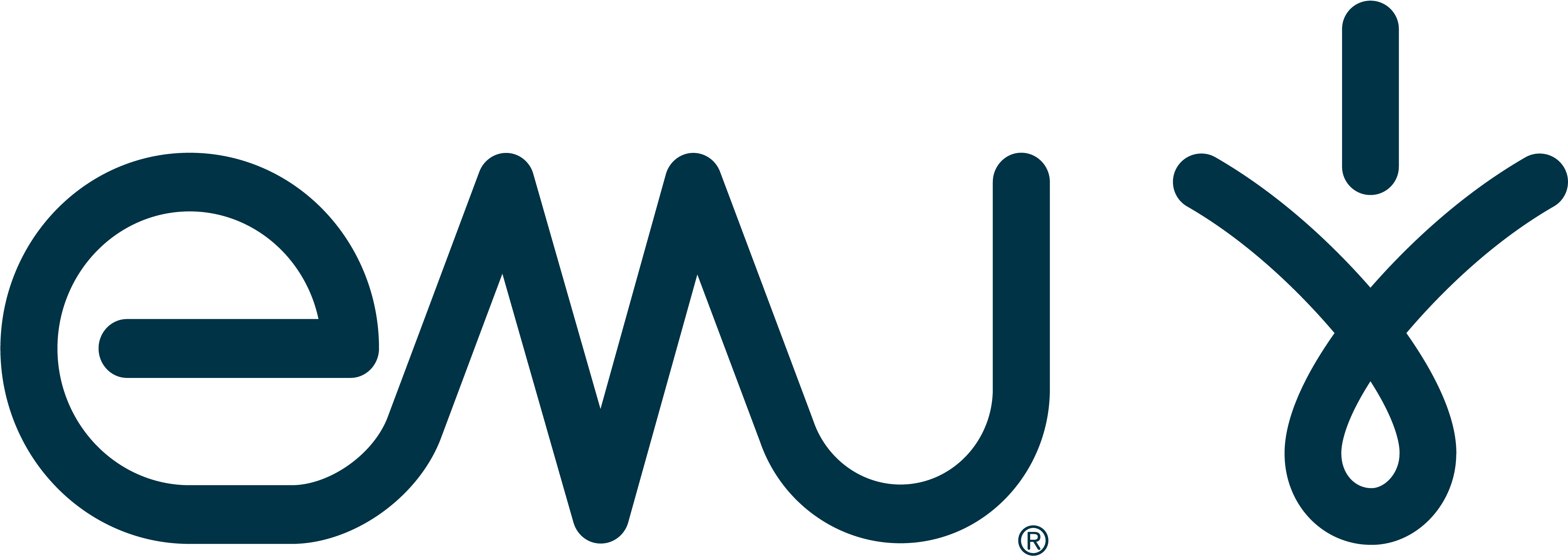 Emu Logo Lock Up Drk Blu - Emu Stinger Lo Black (4448x1576)