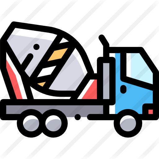Cement Mixer Free Icon - Truck (512x512)