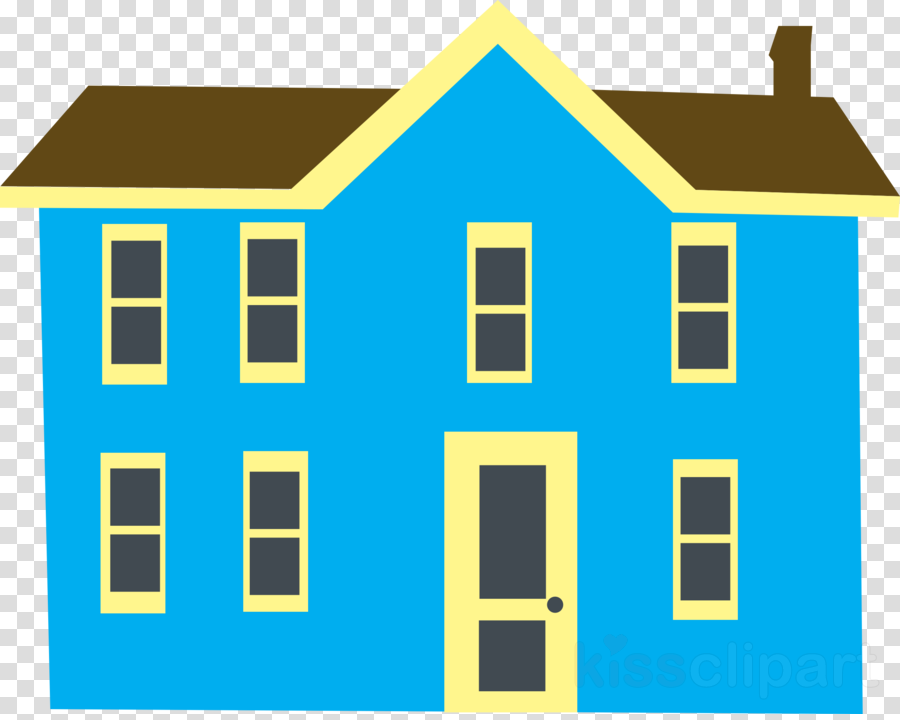 2 Story House Cartoon Clipart House Clip Art - Black Bow Tie Vector Png (900x720)