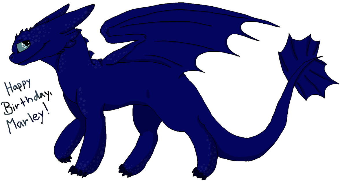 Happy Birthday, Marley By Orcaplayer - Dragon (1192x670)