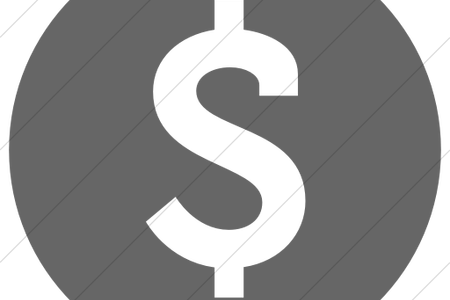 Grey Clipart Dollar Sign - Graphic Design (450x300)