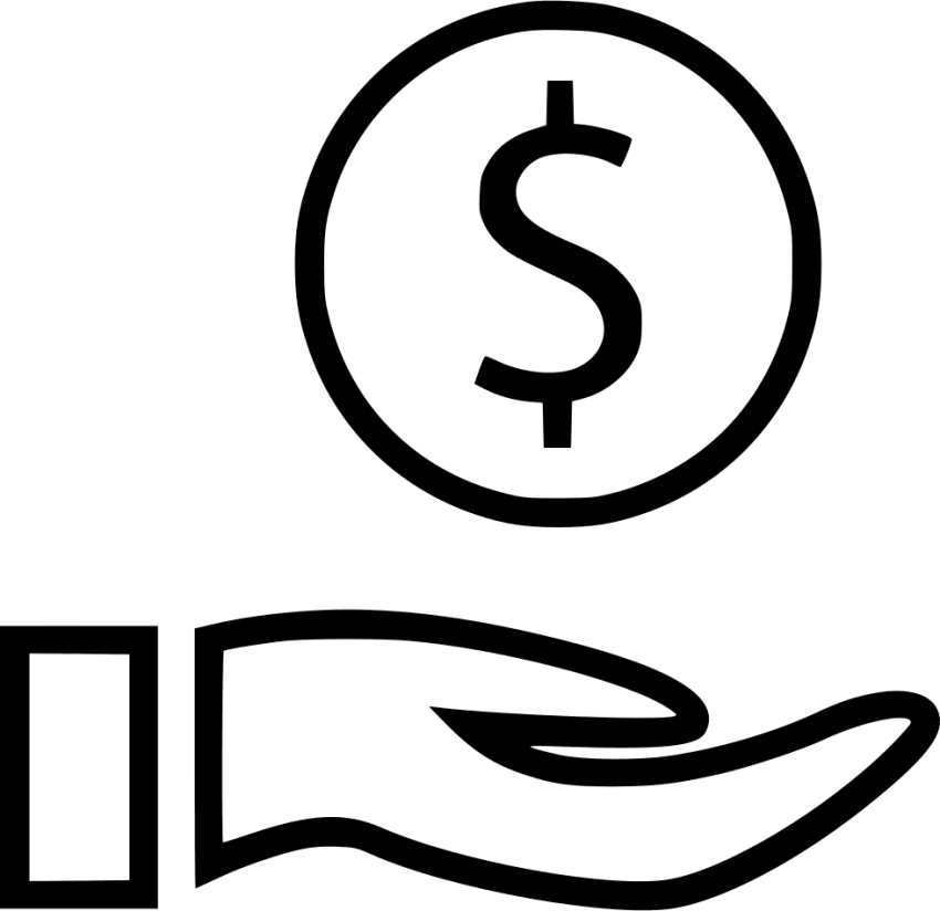 Free Png Download Hand With Dollar Sign Png Images - Hand Dollar Sign Png (850x824)