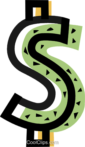 Dollar Sign Royalty Free Vector Clip Art Illustration - Dollar Sign Royalty Free Vector Clip Art Illustration (278x480)