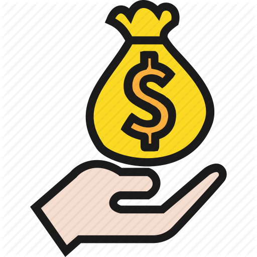 Dollar Clipart Dollar Bag - Illustration (512x512)