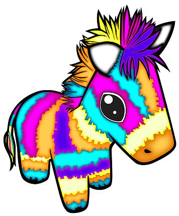 Pinata Logo 2018 - Pinata Clipart Transparent (383x453)