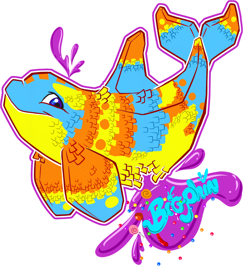 [com] Bigphin Pinata Badge - [com] Bigphin Pinata Badge (774x845)