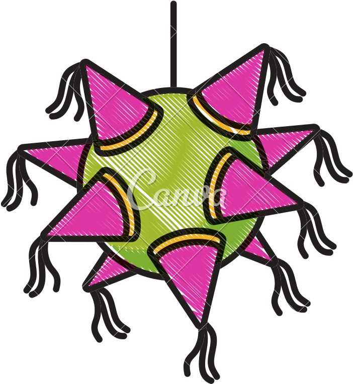 Mexican Pinata Icon - Draw A Mexican Pinata (800x800)