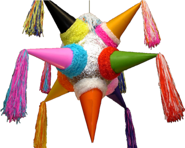 Folk Art Clipart Mexican Decoration - Decoracion Piñatas De Picos (640x480)