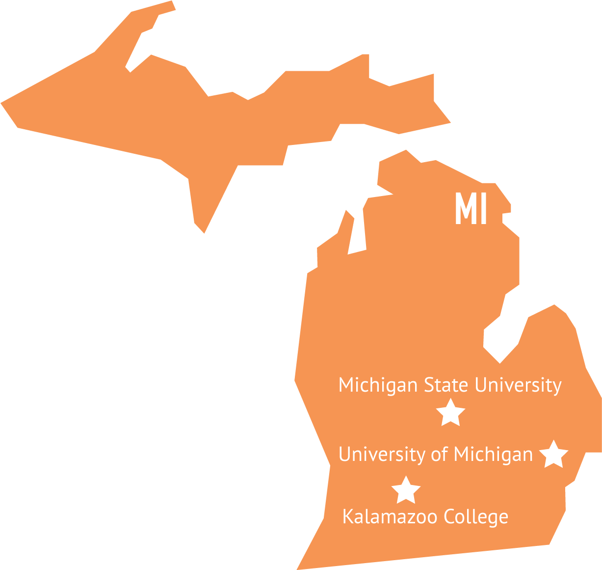Michigan - Easy Drawing Of Michigan (1500x1200)