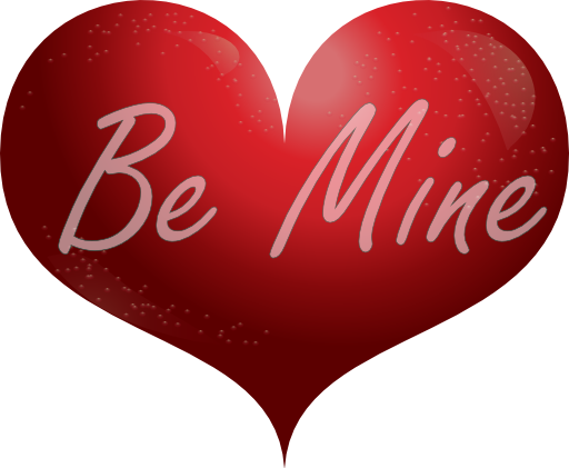 Red Heart Be Mine Smiley Clipart - Love (512x421)