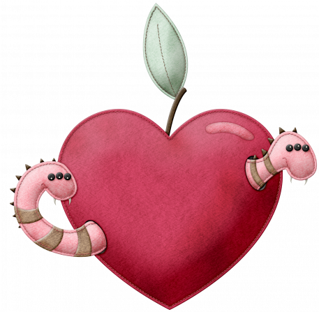 Worms In Heart Graphic By Melo Vrijhof - Heart (456x456)