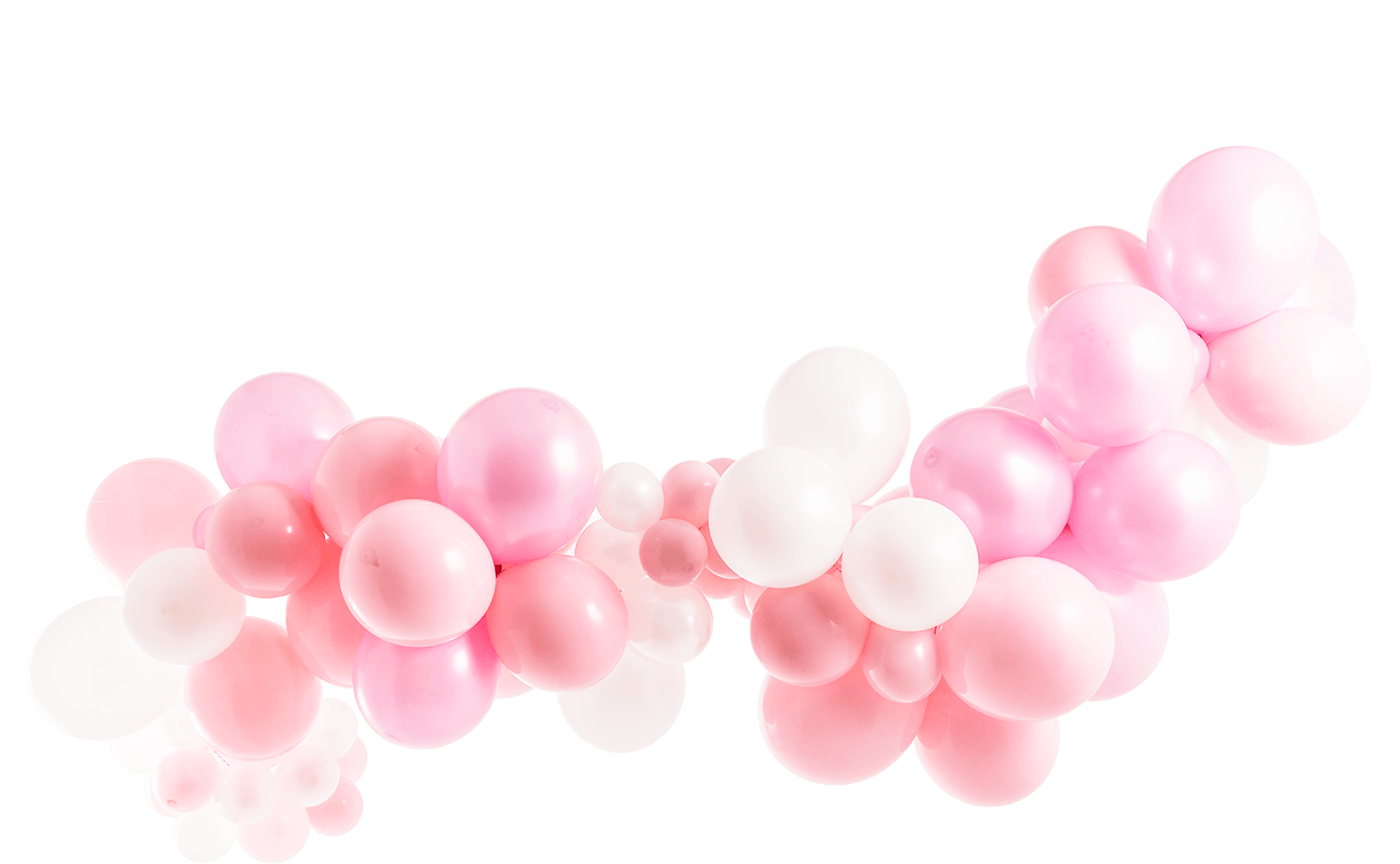 Powder Pink Balloon Garland Kit - Balloon (1400x1400)