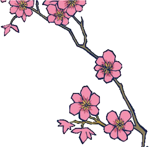Cherry Blossom Clipart Pixel Art - Cherry Blossom Branch Tattoo Designs (640x480)