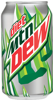Dew Clipart - Diet Mtn Dew Can (400x400)