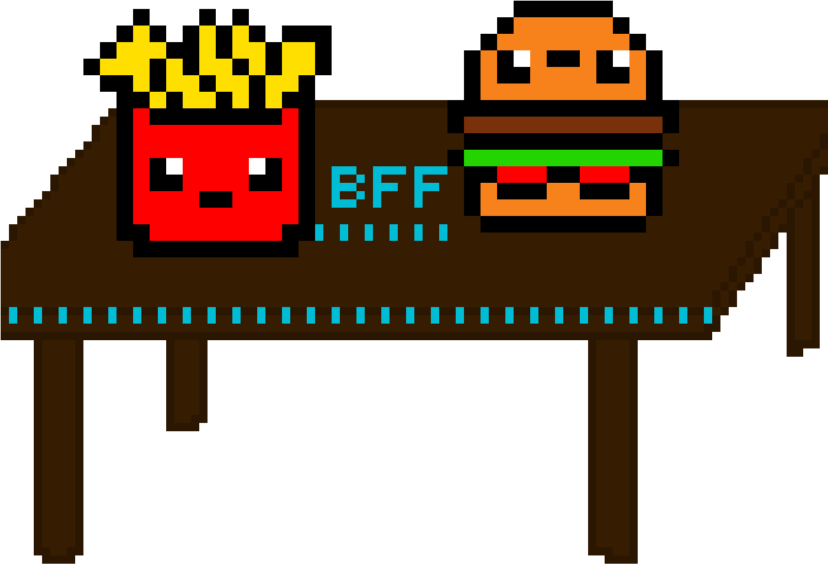 Colors Download Settings - Pixel Art Cute Food (1200x1200)