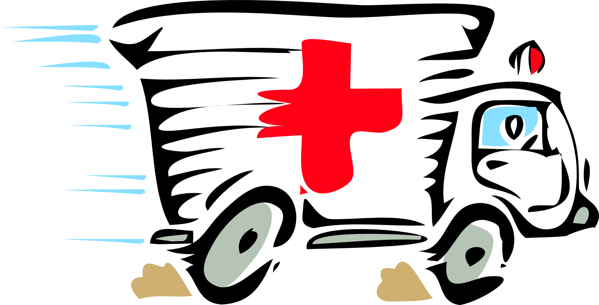 New - Ambulance Driving Clipart (1920x979)