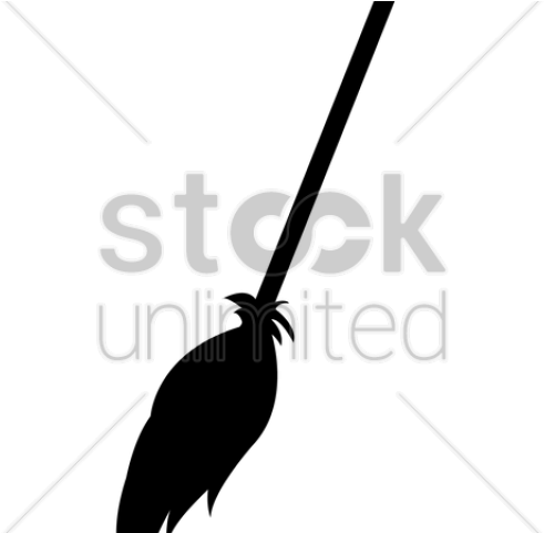 Drawn Witch Broom Sketch - Design (640x480)